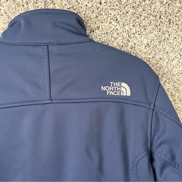 The North Face Jacket Men’s Small Blue Apex Soft Shell Full Zip Up Fleece Lined - Picture 7 of 7